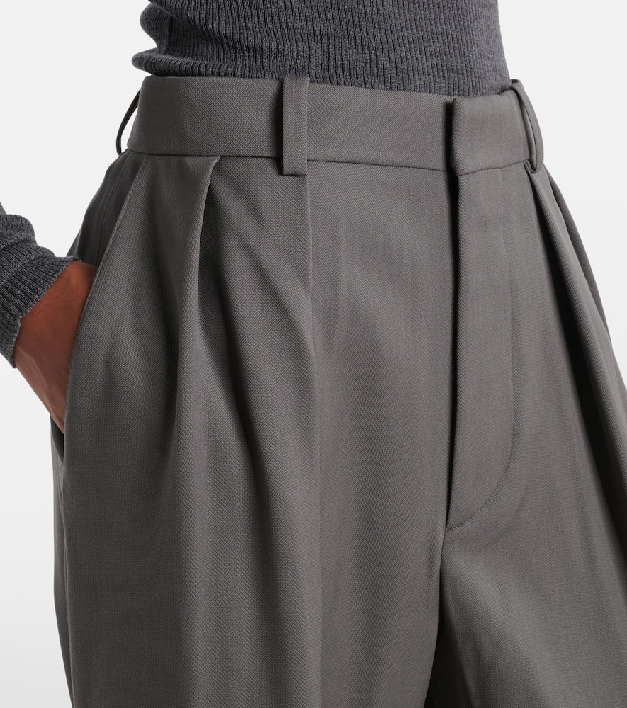 Wardrobe. NYC High-rise wool wide-leg pants
