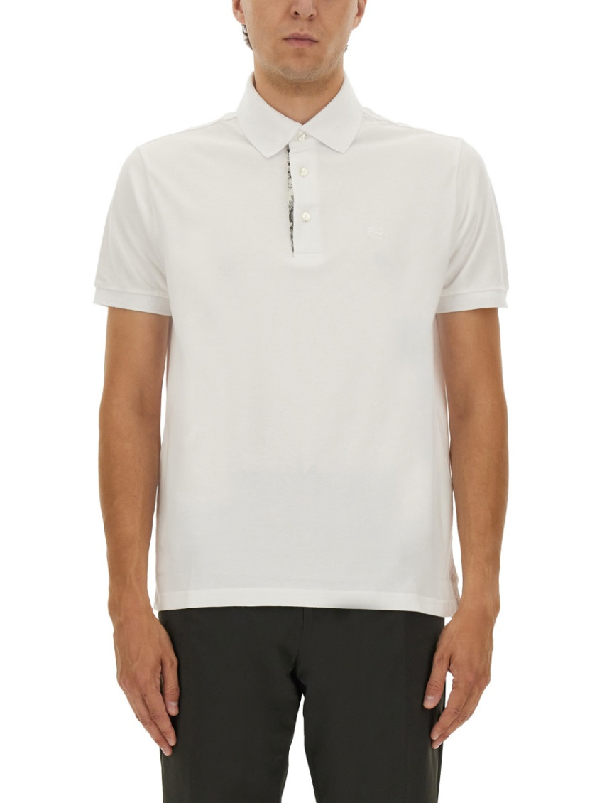 Polo Shirt With Embroidered Pegasus