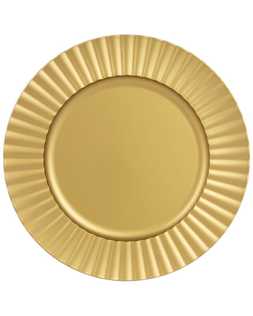 Set of 12 Matte Sunburst Lacquer Chargers