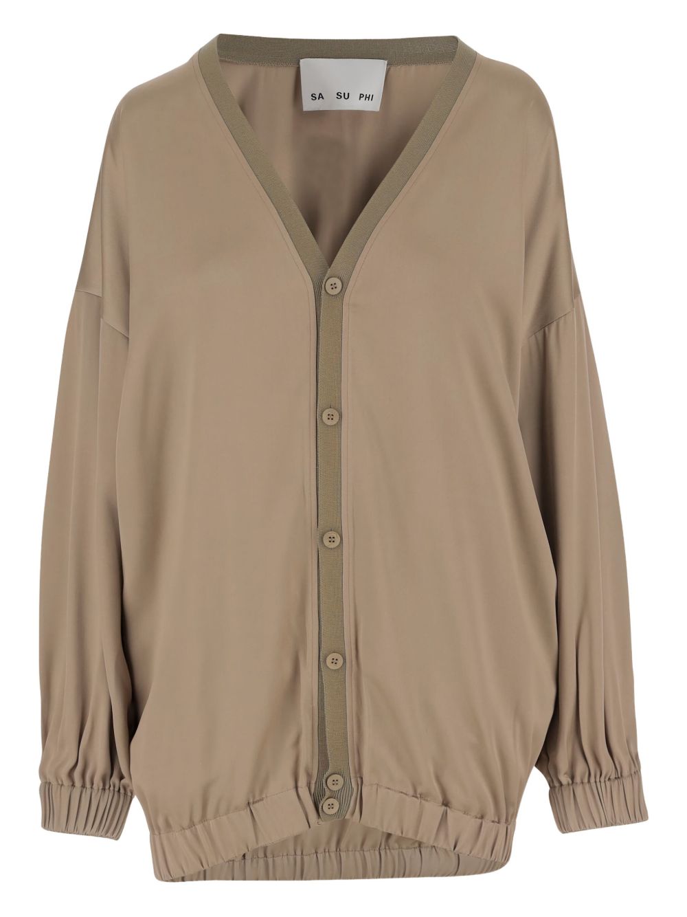 SA SU PHI V-neck jacket - Neutrals