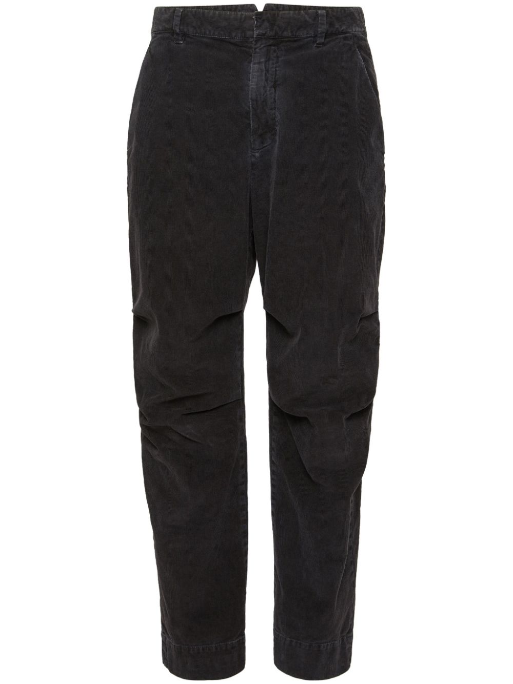 Logo-plaque straight-leg jeans - Black