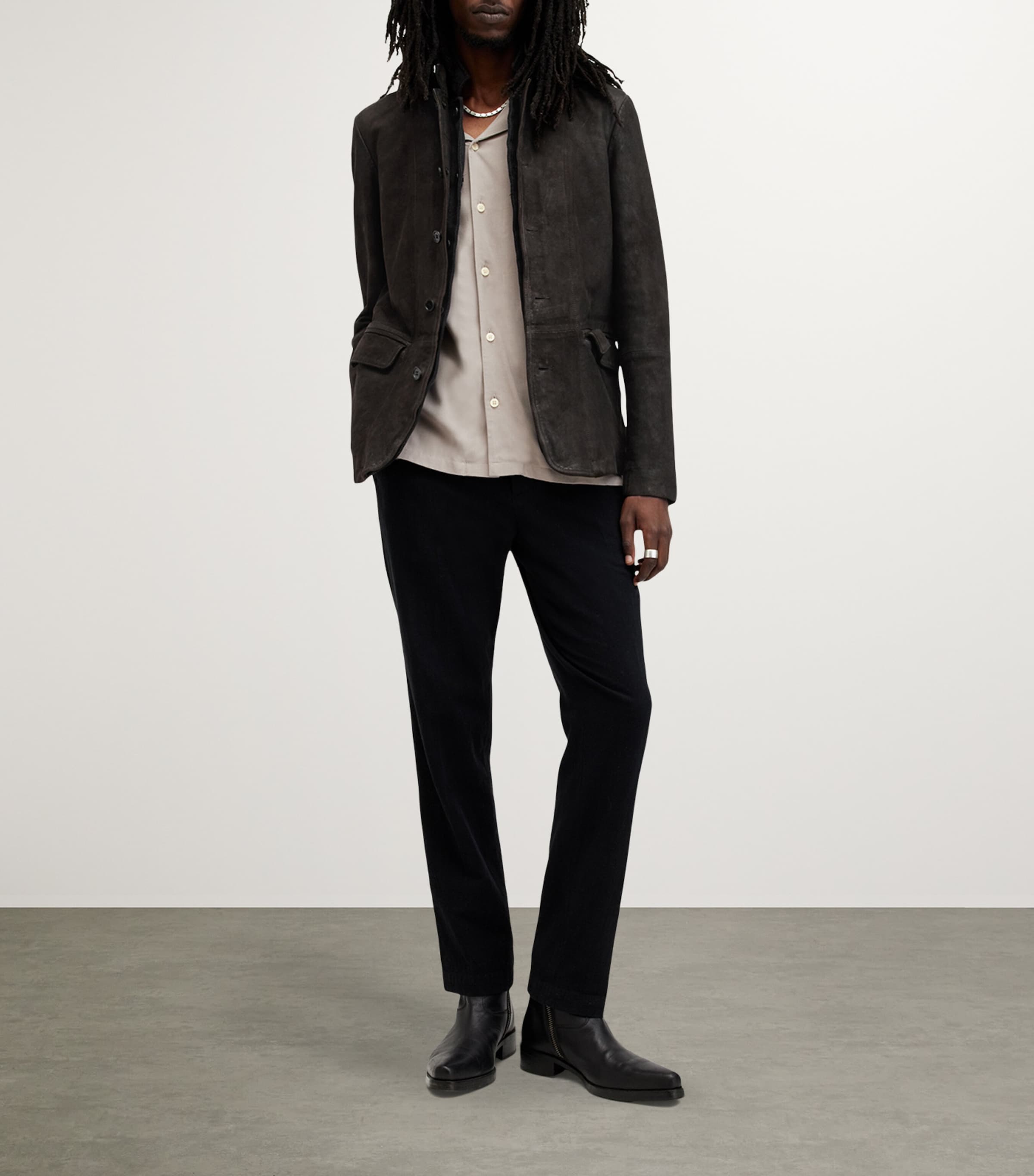 Leather Survey Blazer