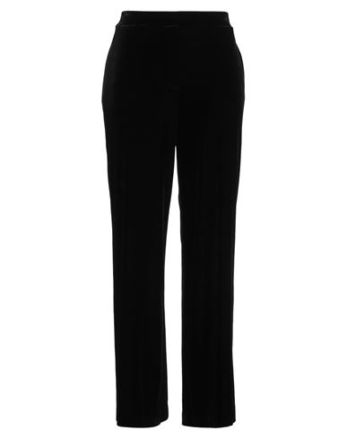 Woman Pants Black Size 12 Polyester, Elastane