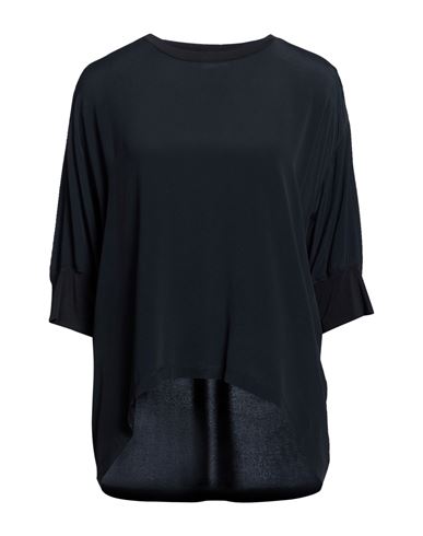 Woman Top Midnight blue Size 6 Acetate, Silk