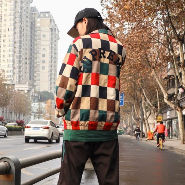 Patchwork Harrington Jacket 'Multi-Color'