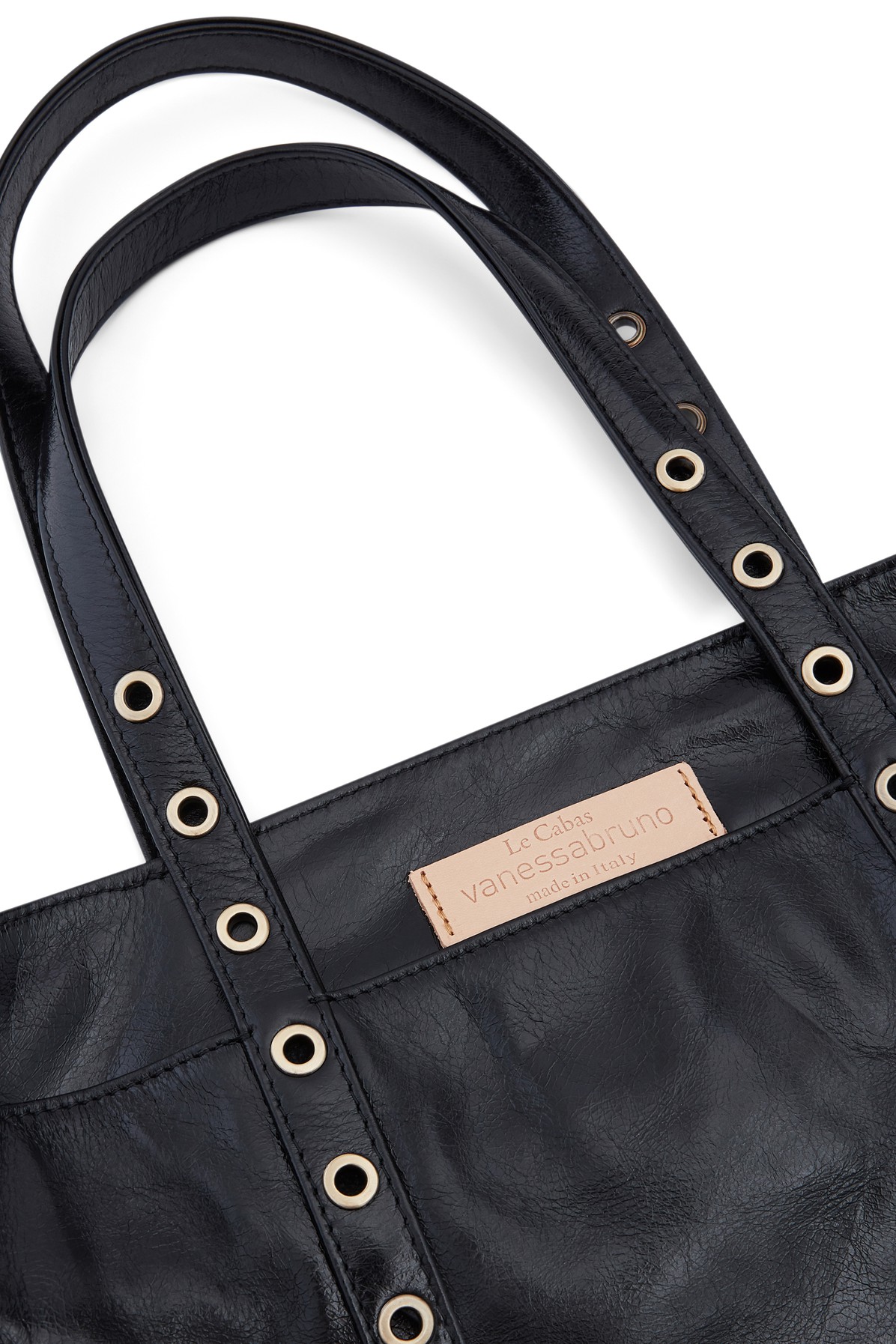 Large leather Cabas tote