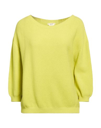 Woman Sweater Lime green Size M/L Cotton
