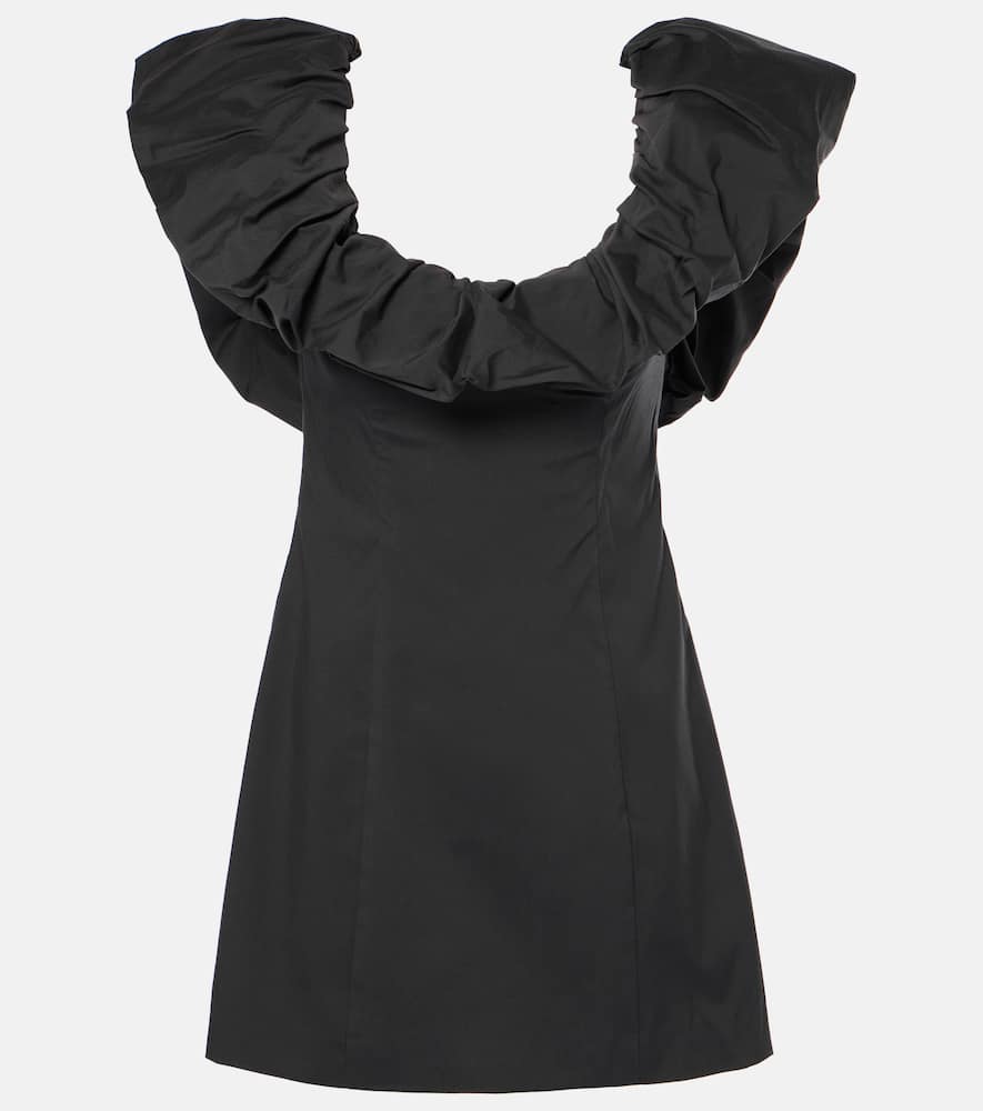 Jones ruffled cotton-blend minidress