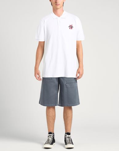 Man Polo shirt White Size L Cotton