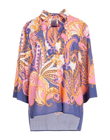 Woman Top Dark purple Size 4 Cotton