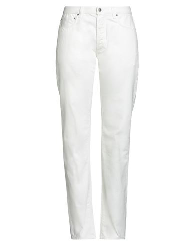 Woman Jeans White Size 29 Cotton, Polyester