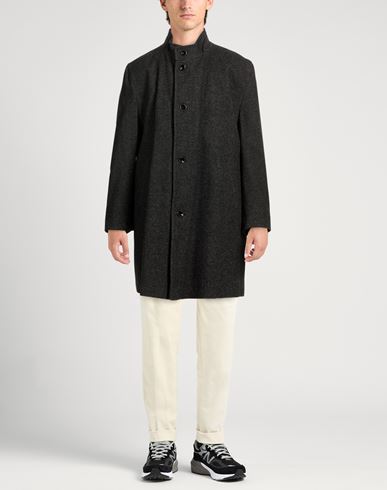 Man Coat Charcoal Size 44 Acrylic, Polyester, Wool