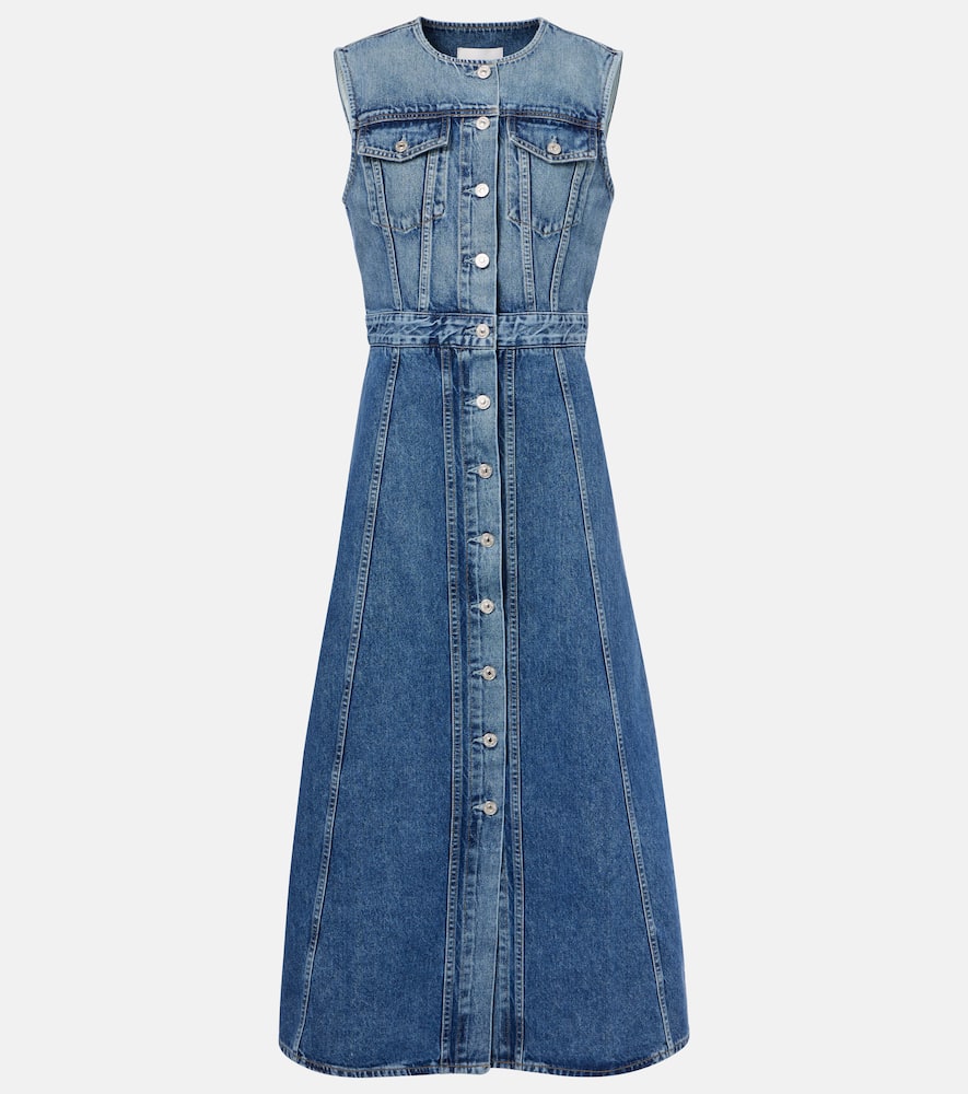 Idalene denim midi dress