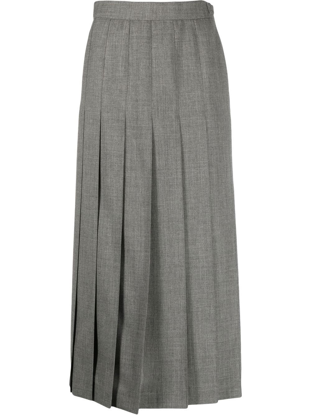Pleated midi skirt - Grey