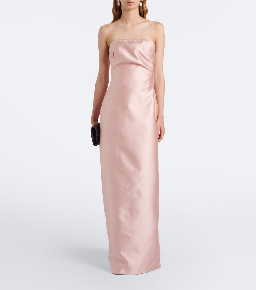 Strapless gown