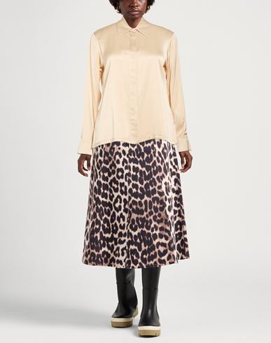 Woman Shirt Beige Size 12 Viscose