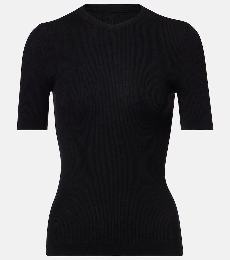 Celina ribbed-knit wool-blend top