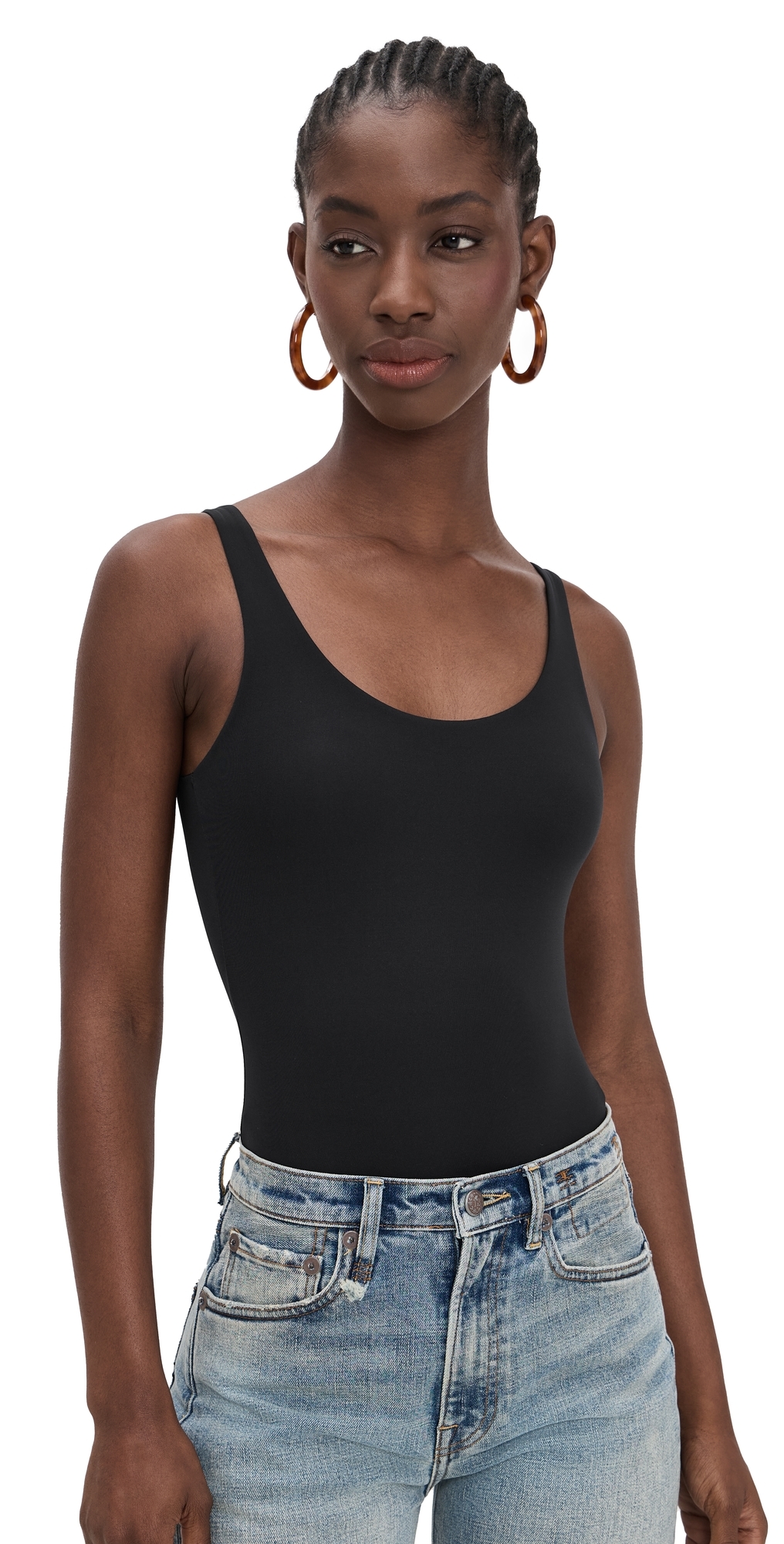 Insider Thong Bodysuit Black