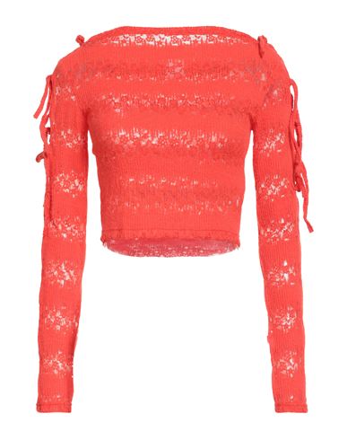 Woman Sweater Tomato red Size 4 Polyamide, Elastane