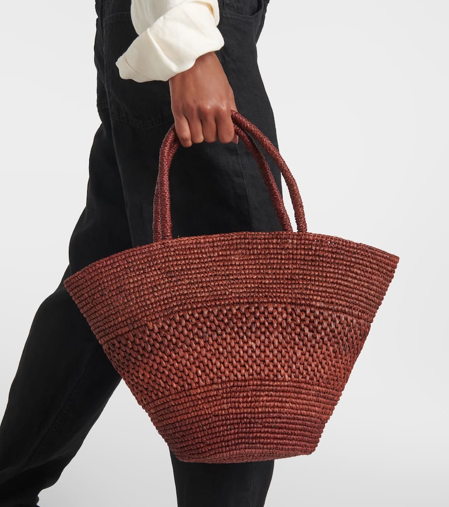 Emilie raffia basket bag