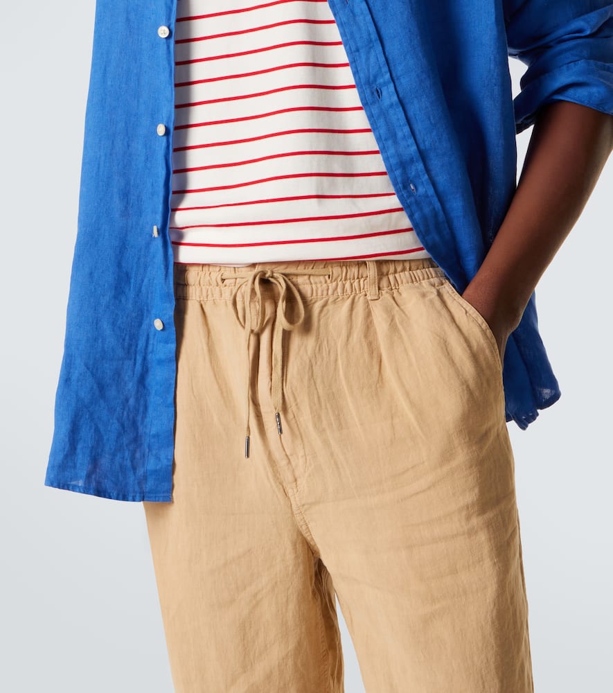 Linen straight pants