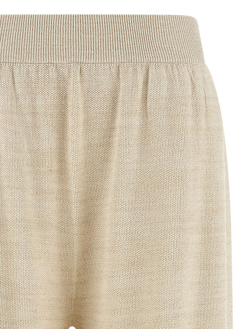 Lamé Thread Trousers Pants Gold