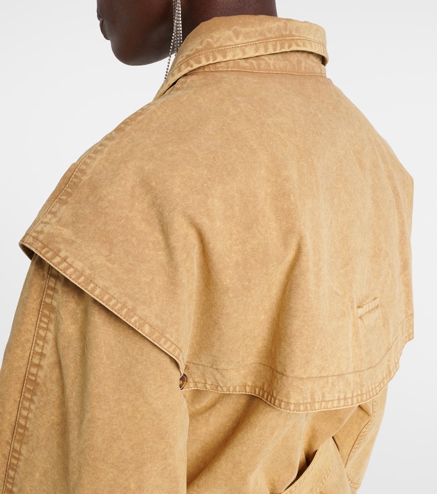 Michaela denim trench coat