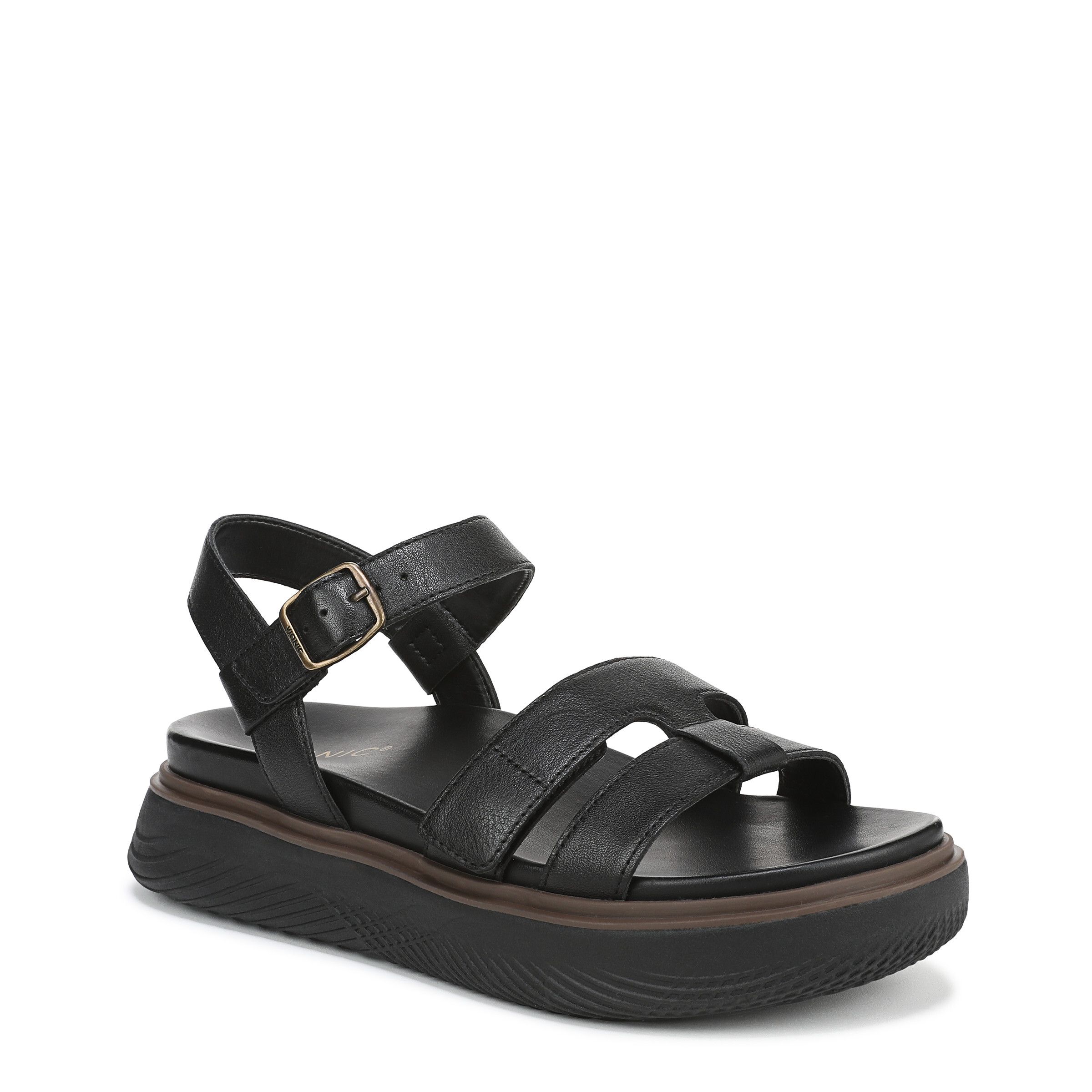 Vionic Solana Strappy Sandals In Black