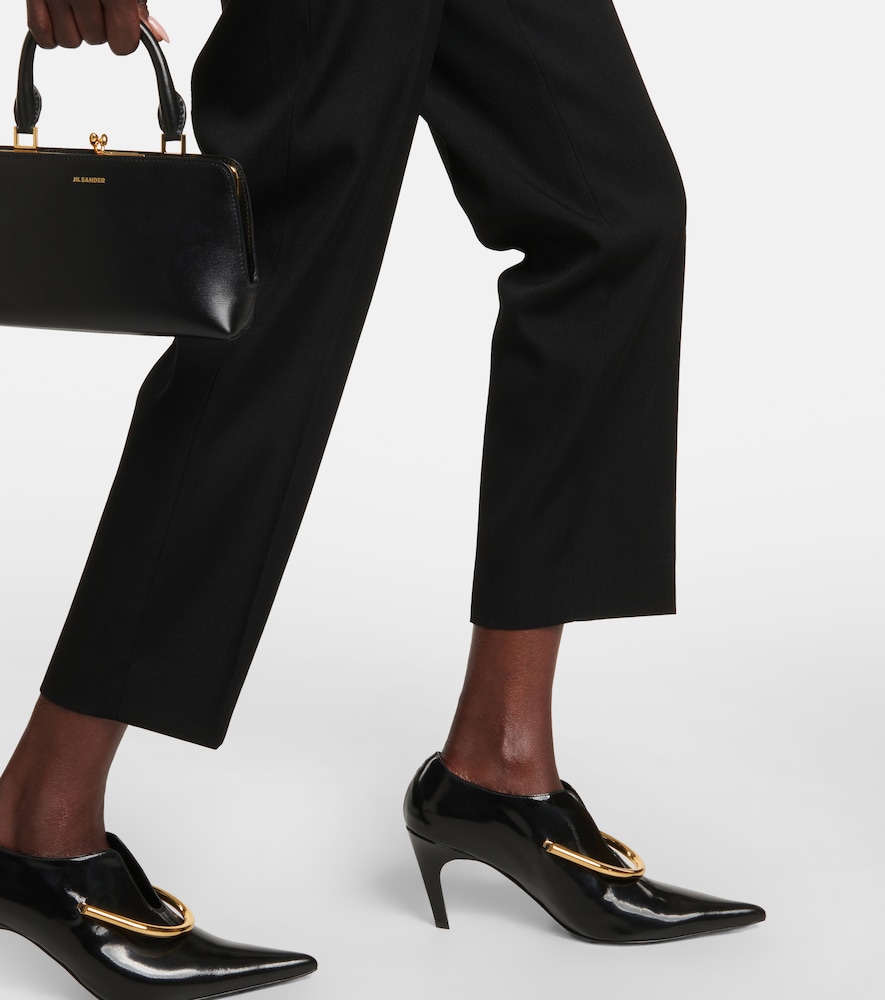 Tailored straight wool pants