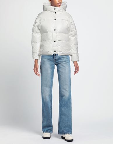 Woman Puffer White Size L Nylon