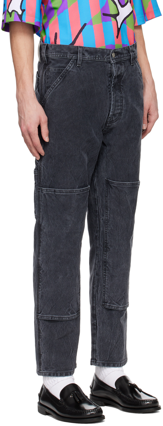 Le PÈRE Black Paneled Trousers