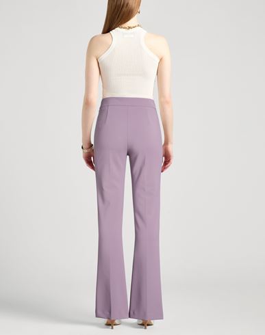 Woman Pants Mauve Size 4 Polyester, Elastane