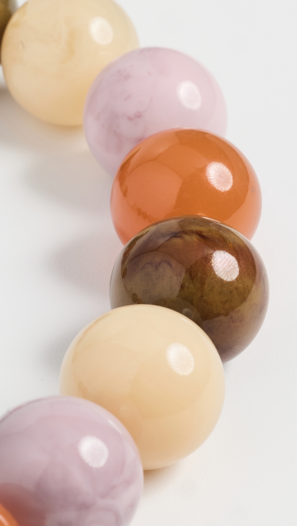 Jane Beaded Necklace Neutral One Size