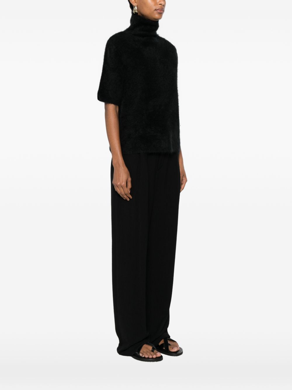 Pull col roulé en cachemire de chèvre doux