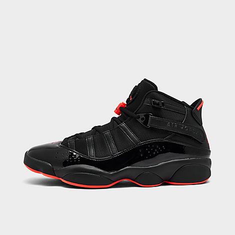 Men's Air 6 Rings Basketball Shoes in Black/Infrared