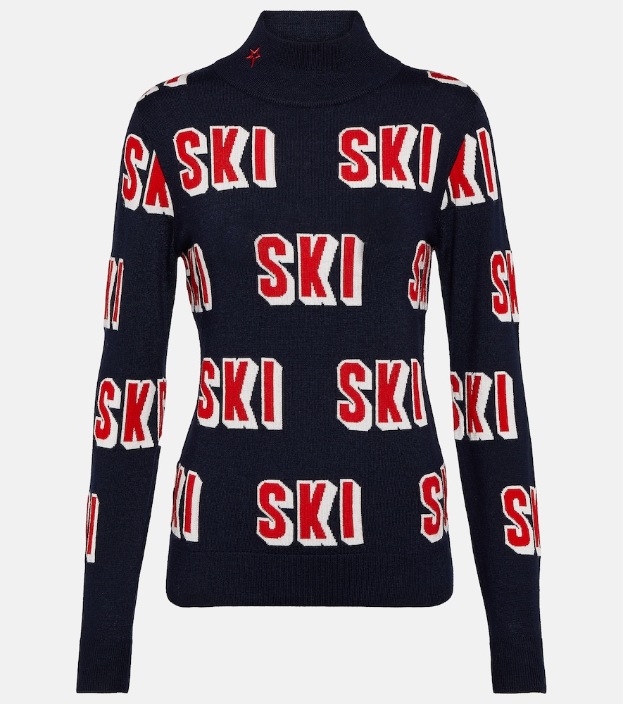 Perfect Moment Wool jacquard turtleneck sweater