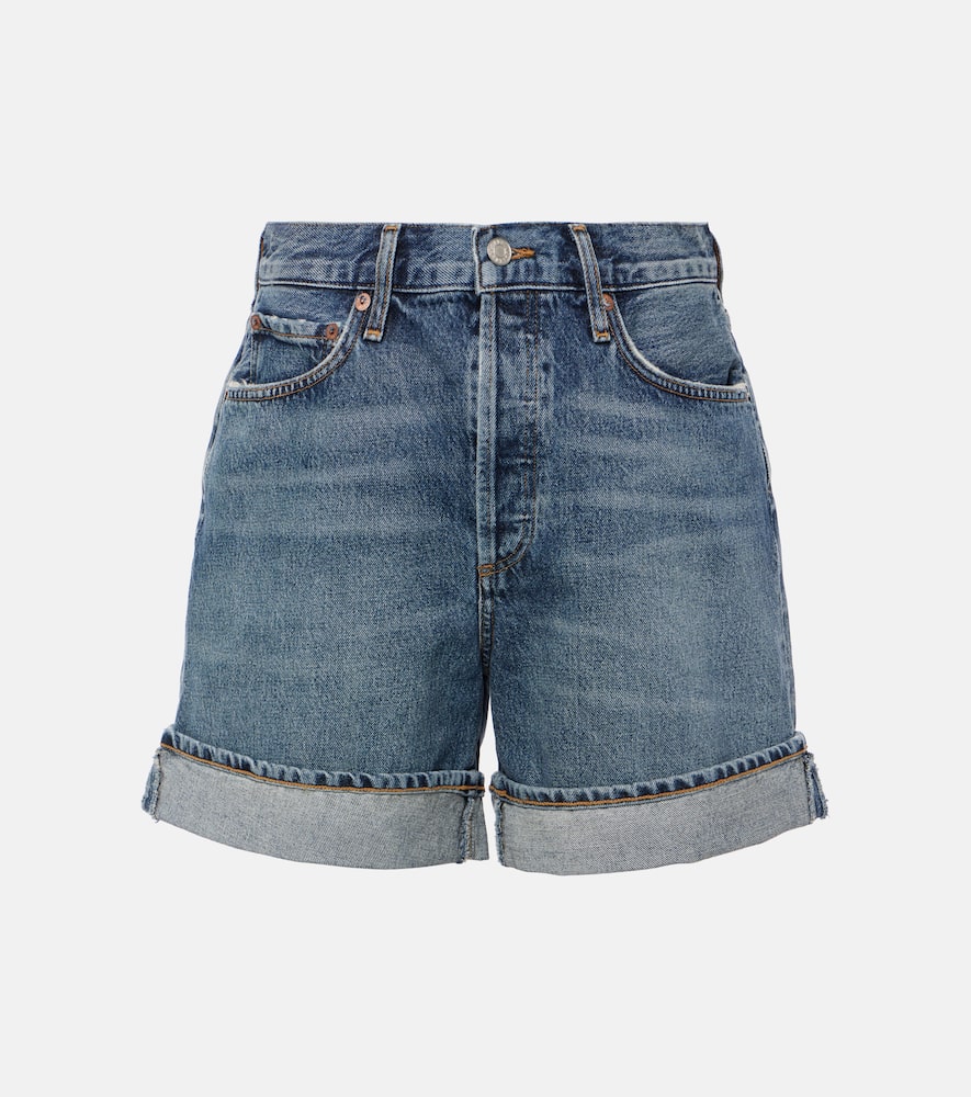Dame high-rise denim shorts