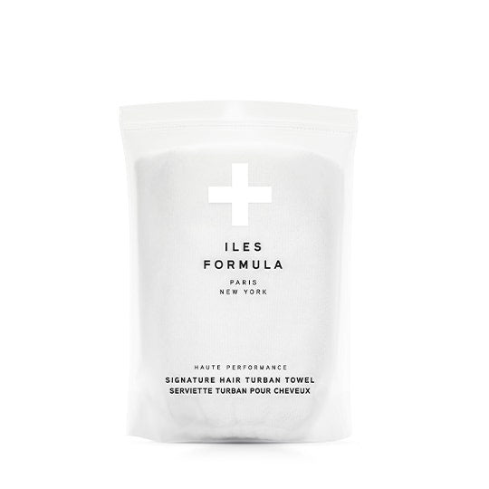 Iles Formula White Hair Turban Towel — Accessory