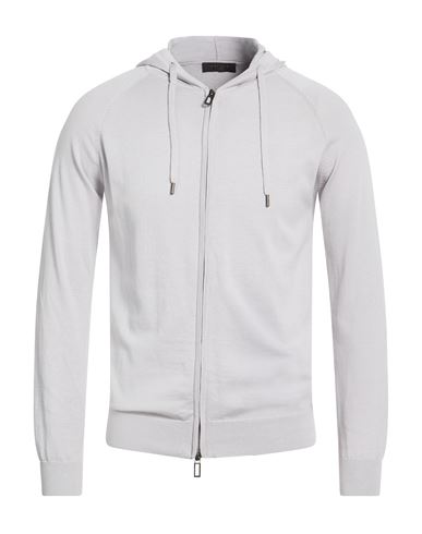 Man Cardigan Light grey Size M Cotton