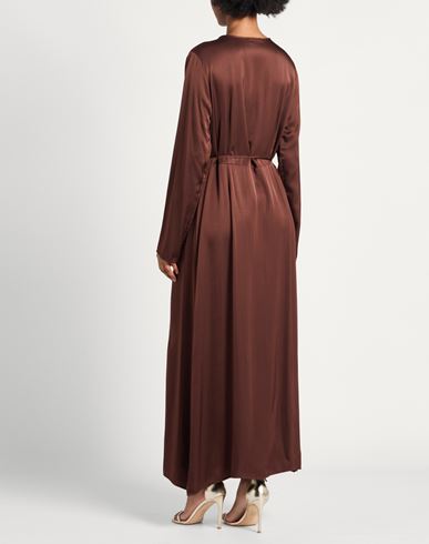 Woman Maxi dress Brown Size L Viscose