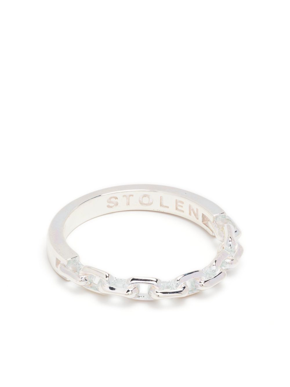 Sterling silver chain ring