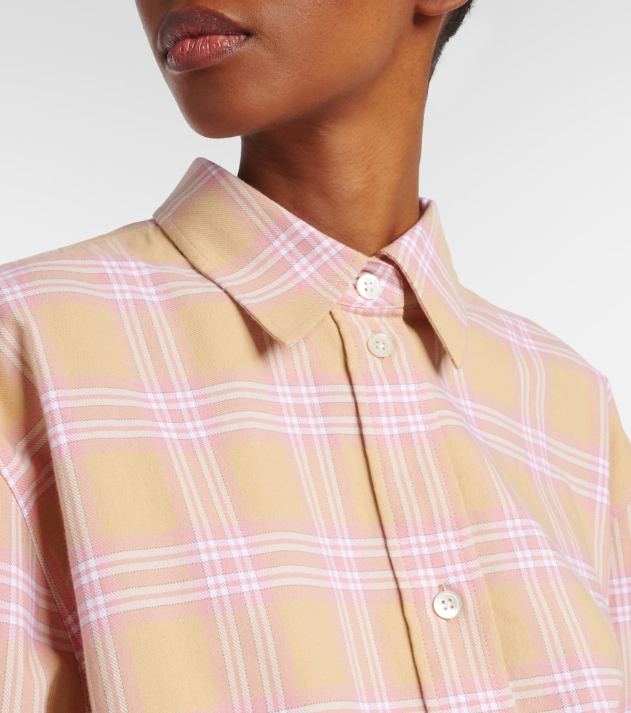 Róhe Checked cotton flannel overshirt