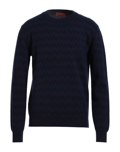 Man Sweater Navy Size L Wool, Cashmere