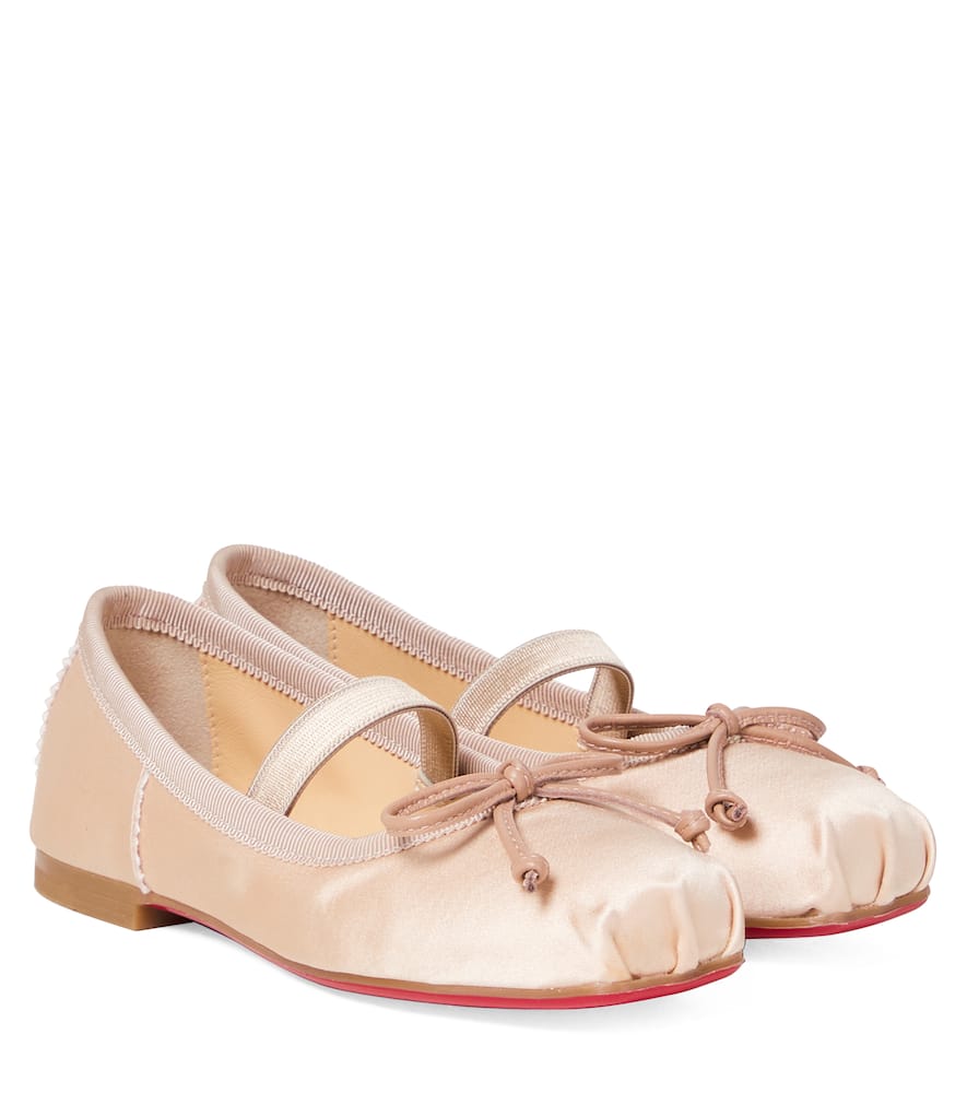 Baballet crêpe satin ballet flats