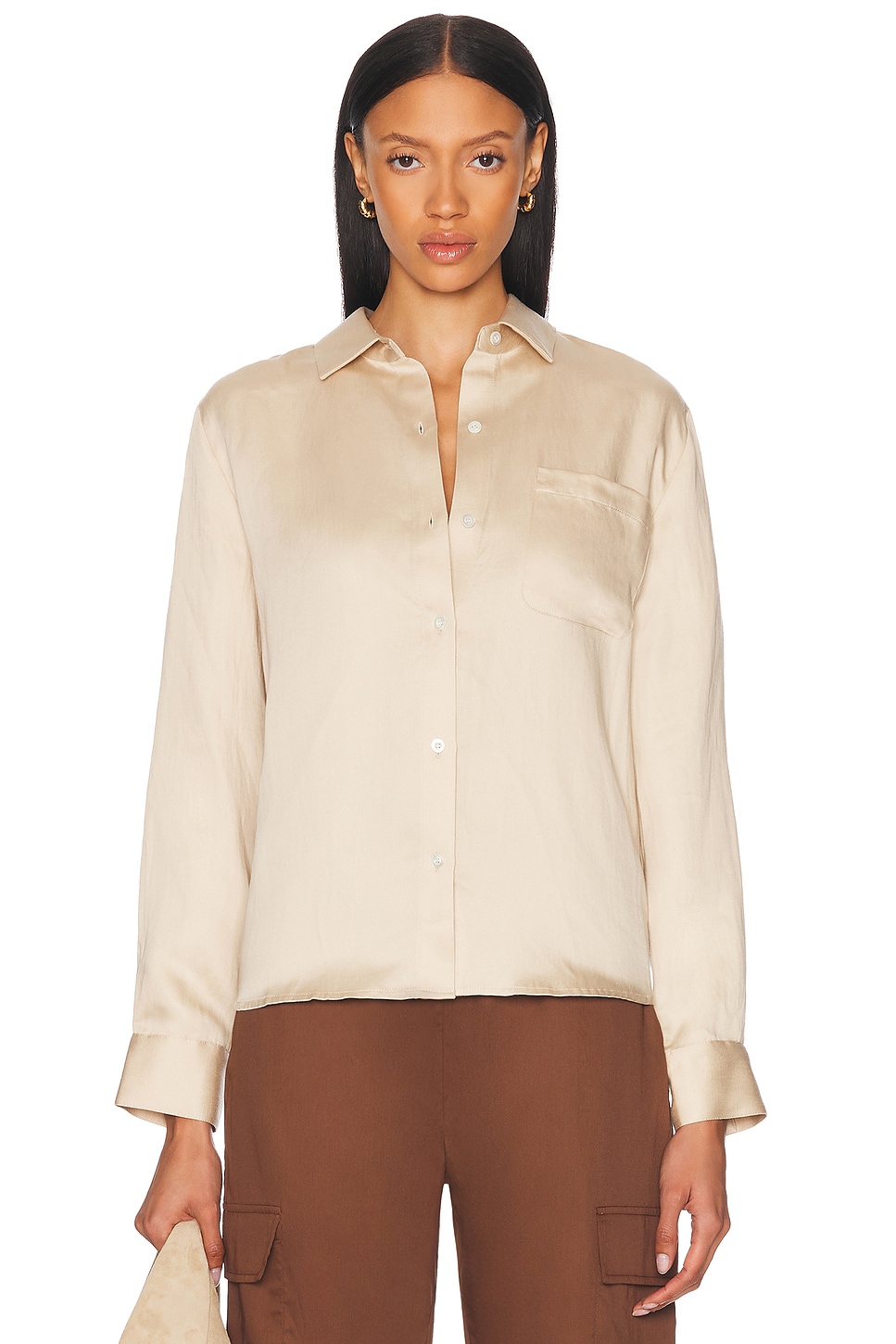 Jenni Kayne Madeline Top in Oatmeal - Neutral.  XS also in L, M