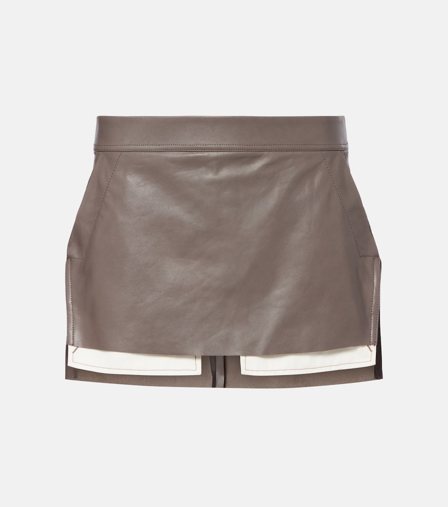Fog leather miniskirt