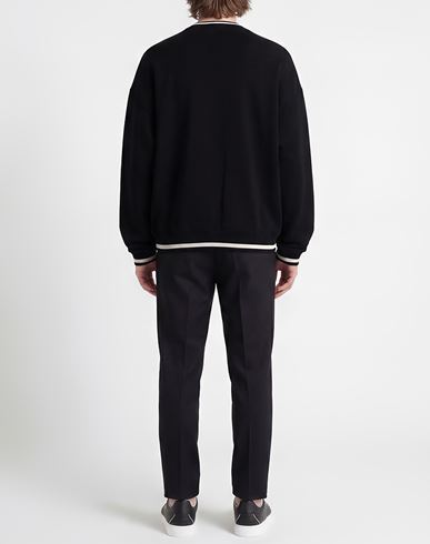 Man Sweatshirt Black Size L Cotton, Polyester