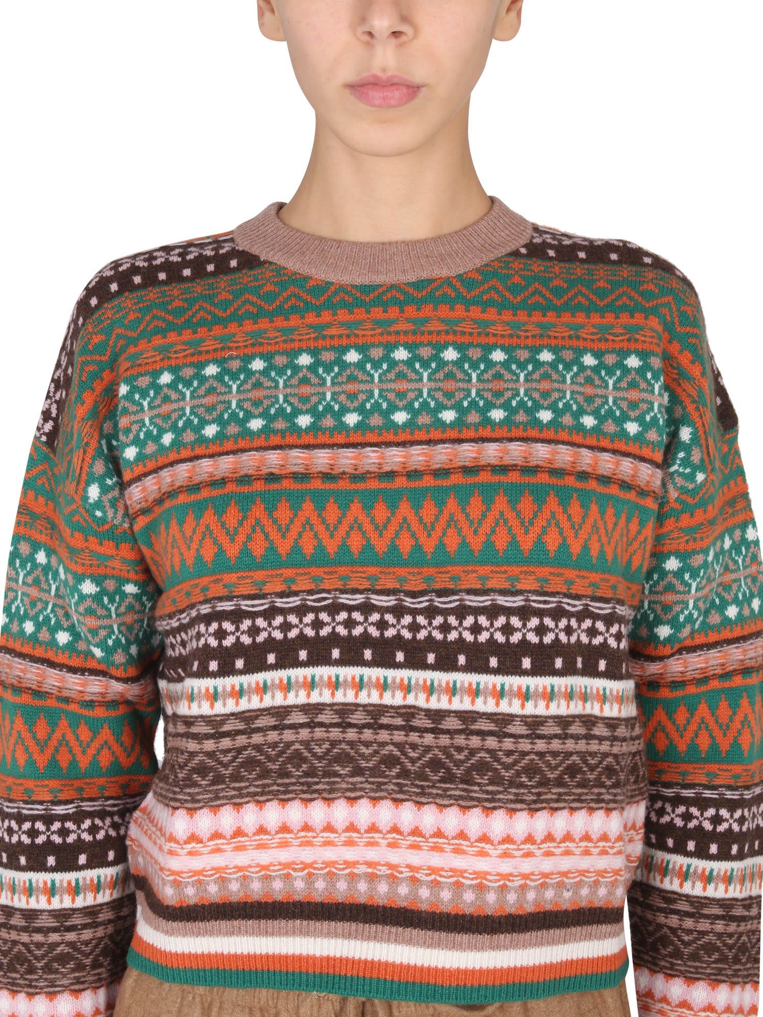 Pulls Multicolor Crewneck Sweater