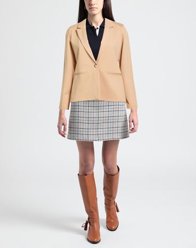 Woman Blazer Beige Size M Viscose, Nylon, Elastane