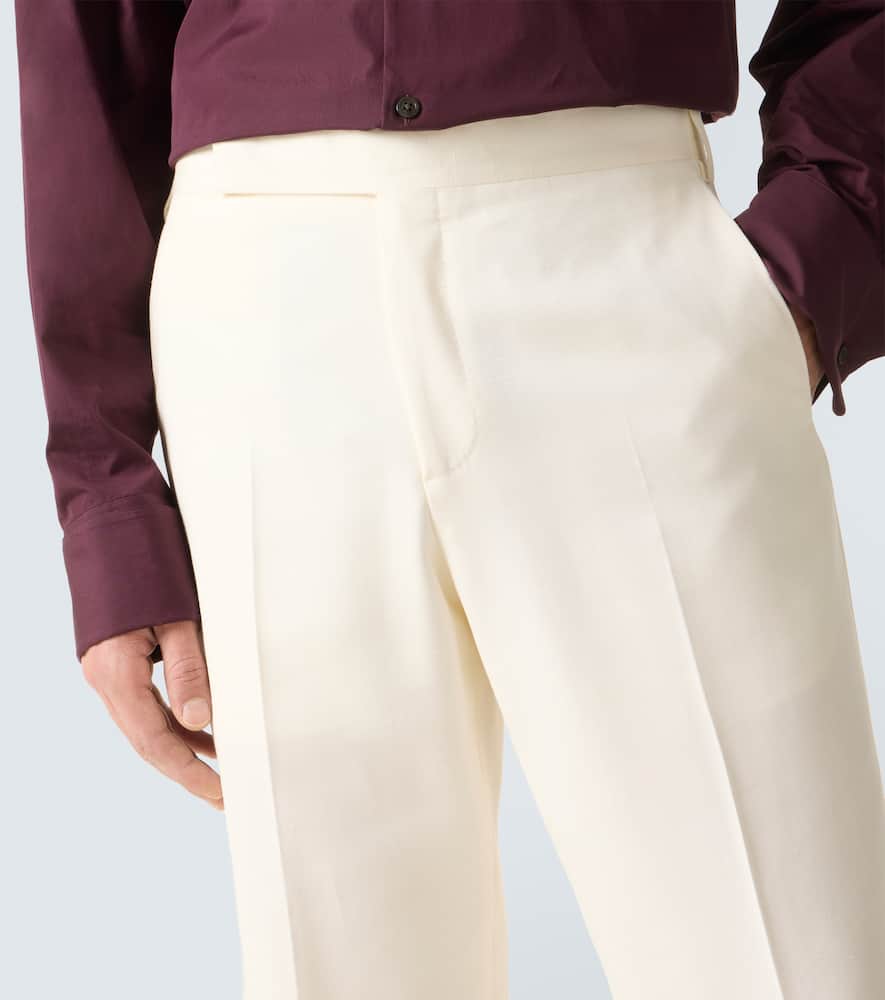 High-rise slim pants